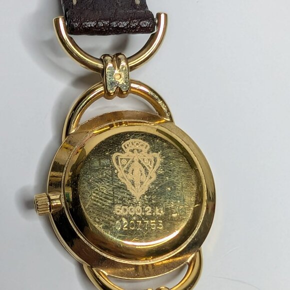 Vintage Gucci Gold Plated Horse Bit Quartz Watch 6000L - Picture 2 of 6